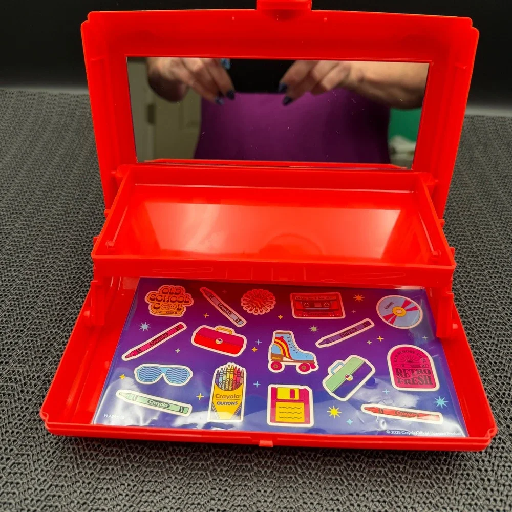 Caboodles Crayola Limited Edition Retired Colors Take It Tote Pencil Art Case